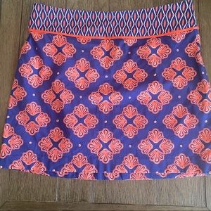 Vineyard Vines Lined Shell Skirt Sz 8